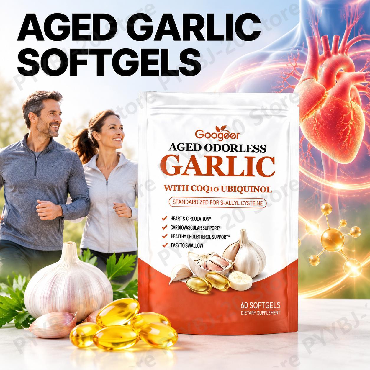 Googeer Aged Odorless Garlic S - Coq10 Ubiquinol Softgel recension och pris