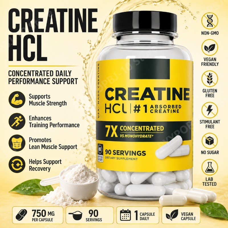 Creatine HCl 750mg 90 Capsules - Nutrition Of Fitness recension och pris