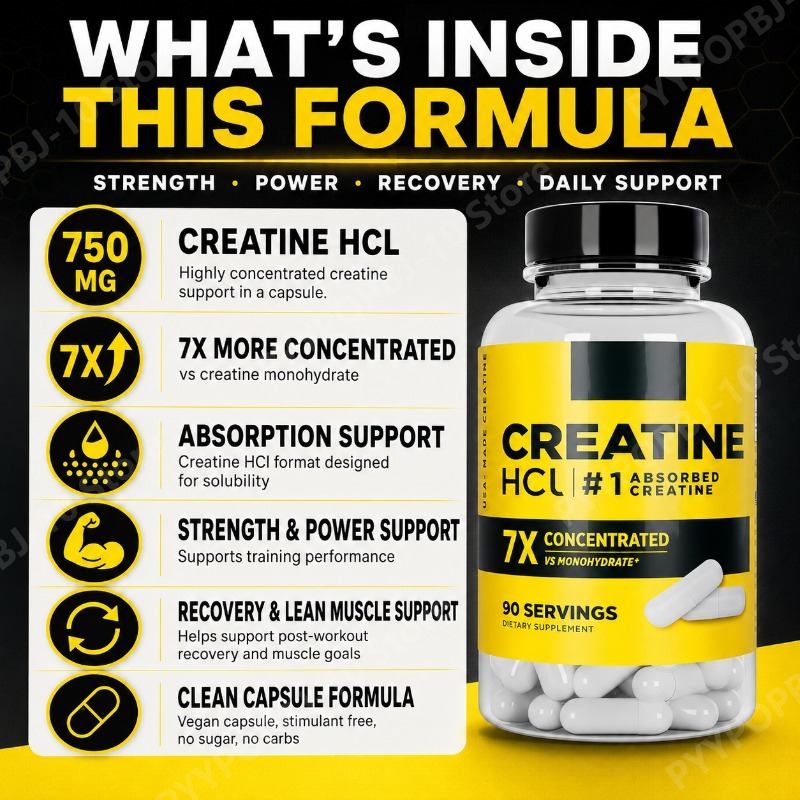 Creatine HCl 750mg 90 Capsules - Nutrition Of Fitness recension och pris