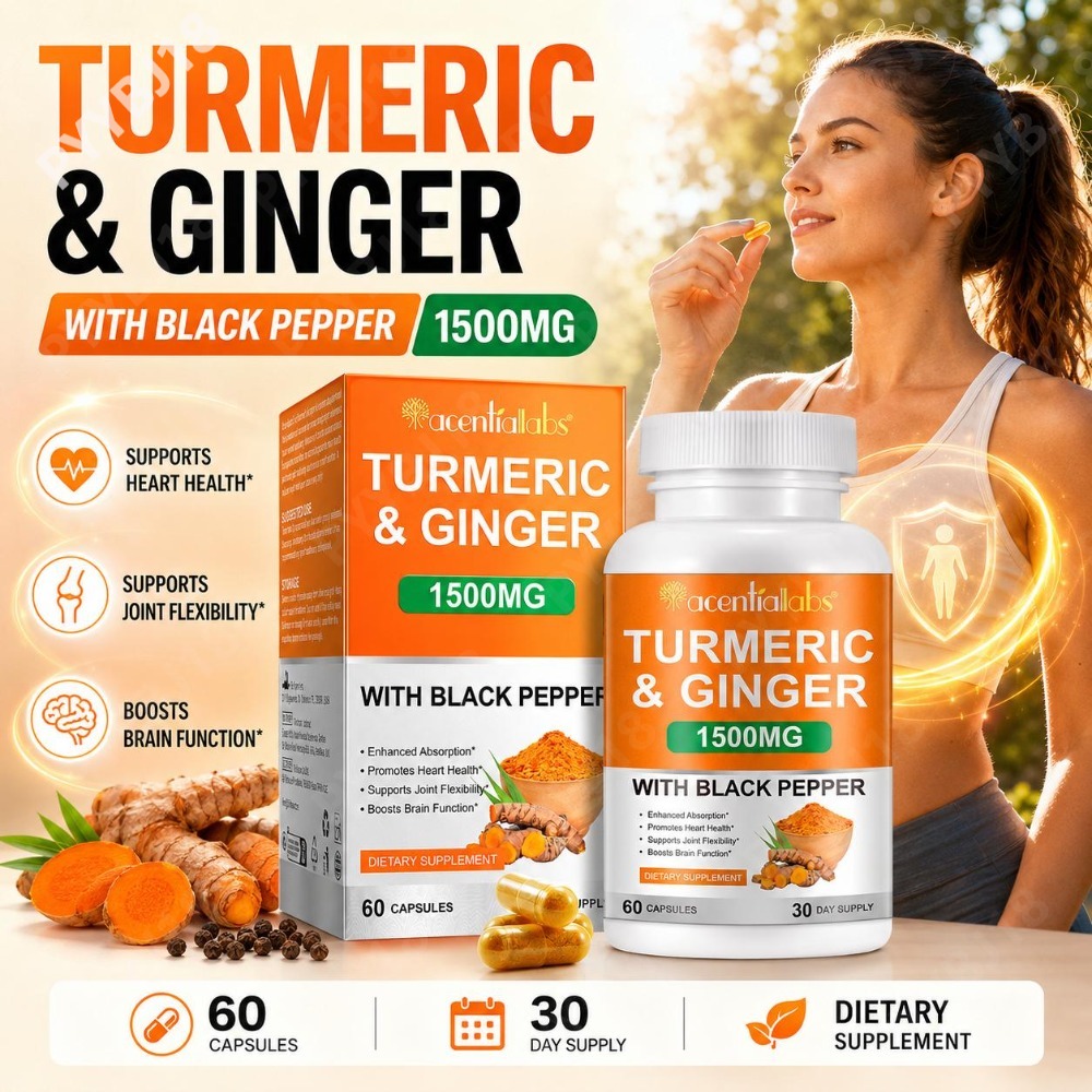 Turmeric & Ginger Capsules wit - Turmeric Curcumin Capsule recension och pris