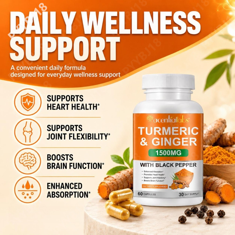 Turmeric & Ginger Capsules wit - Turmeric Curcumin Capsule recension och pris