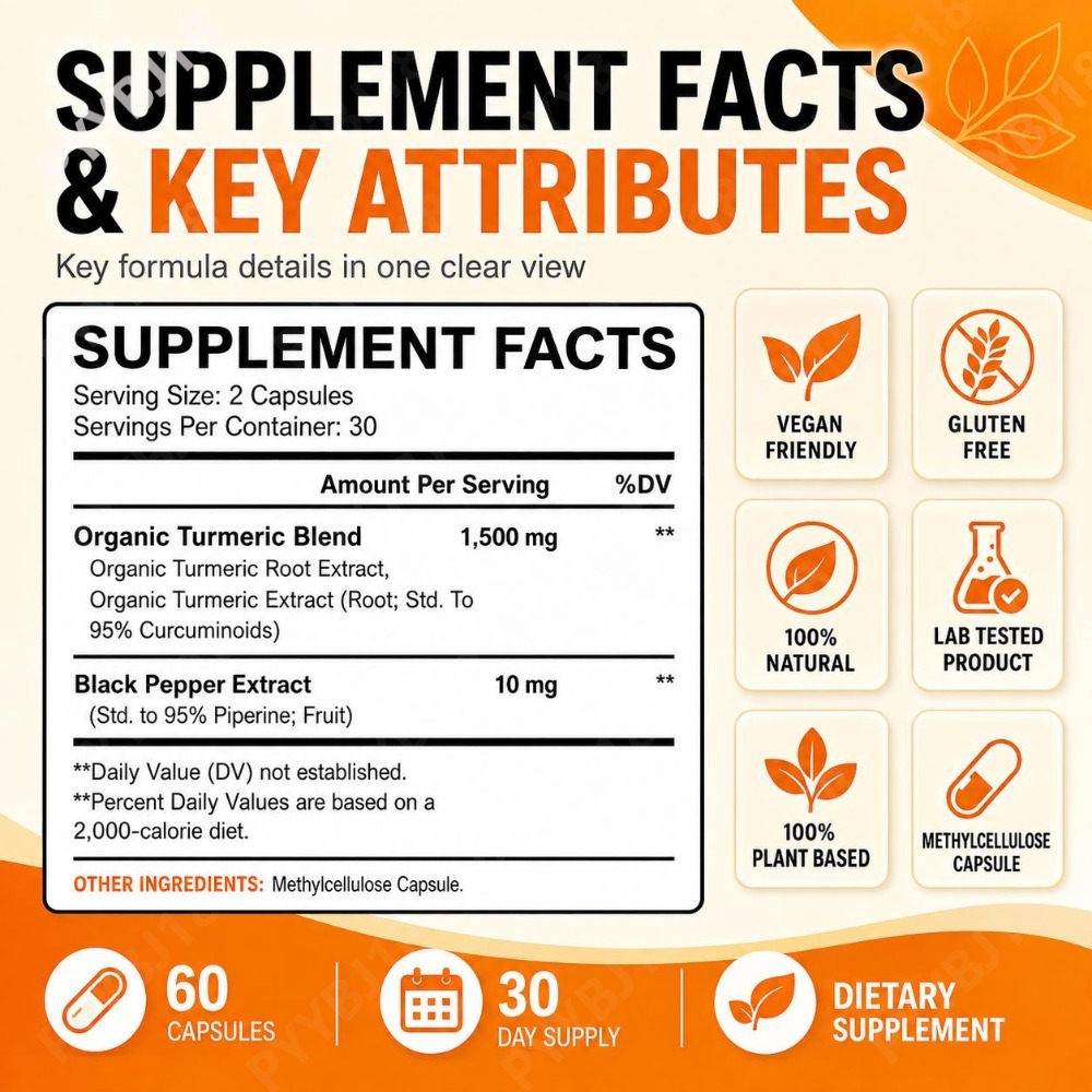 Turmeric & Ginger Capsules wit - Turmeric Curcumin Capsule recension och pris